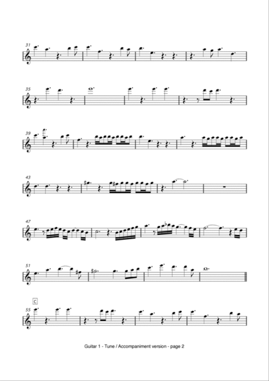 Chi Mai Guitar scores gallery preview page 5