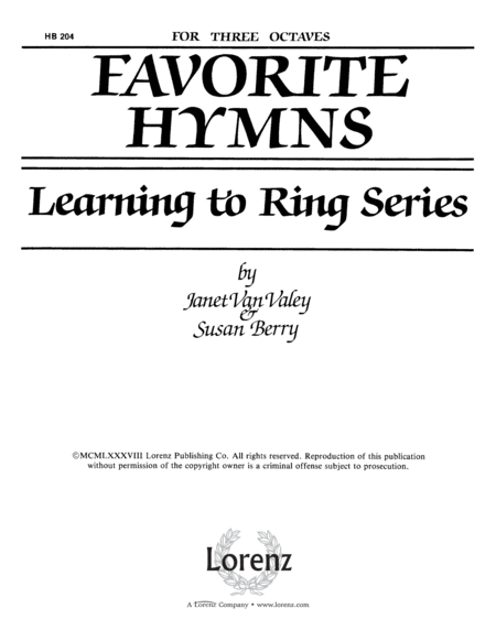 Learning to Ring Favorite Hymns