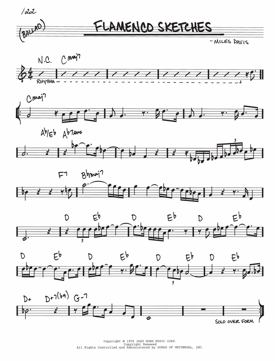 Flamenco Sketches Flamenco Guitar scores gallery preview page 1