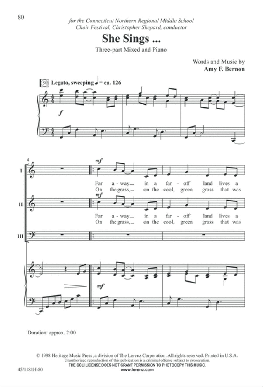 Contemporary Choral Classics 3-Part scores gallery preview page 80