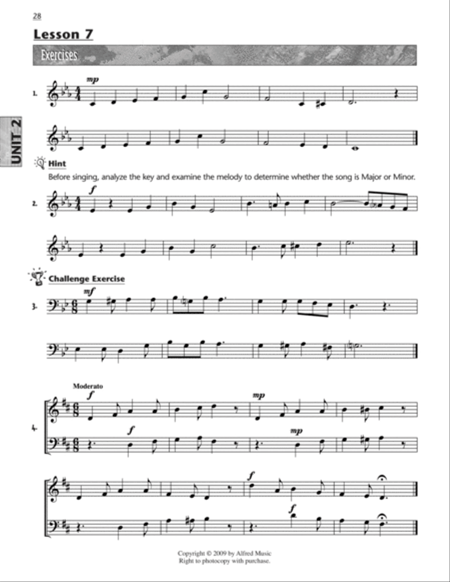 Sing at First Sight Reproducible Companion, Book 2 Choir scores gallery preview page 4