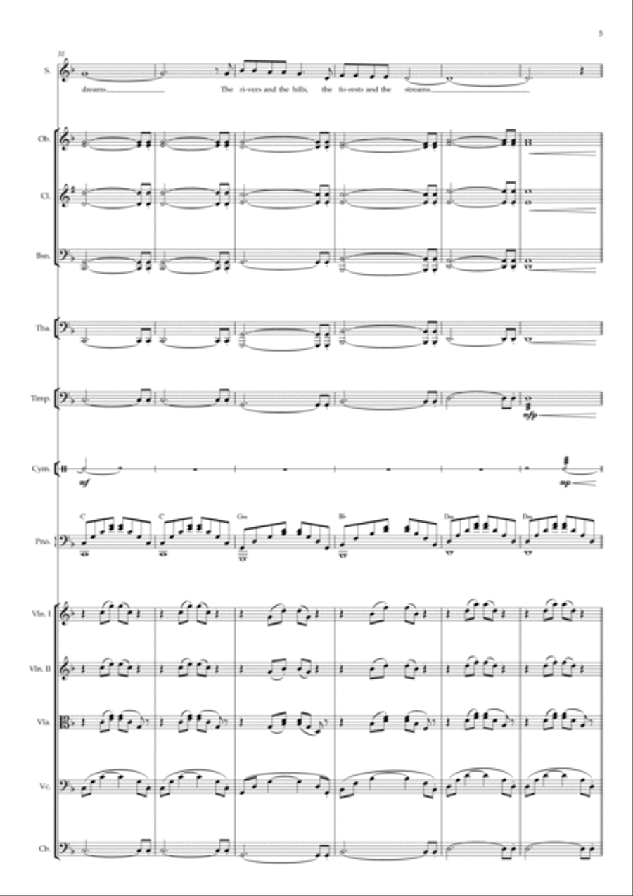 Walking In The Air Walking In The Air Large Ensemble scores gallery preview page 5