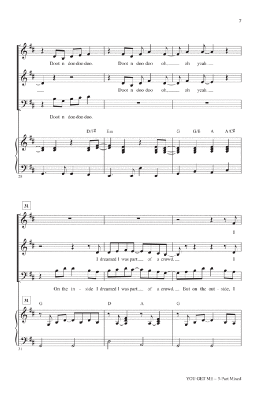 You Get Me 3-Part scores gallery preview page 5
