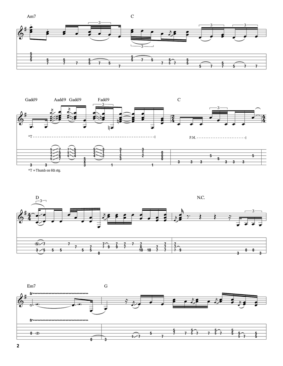 Little Wing Acoustic Guitar scores gallery preview page 2