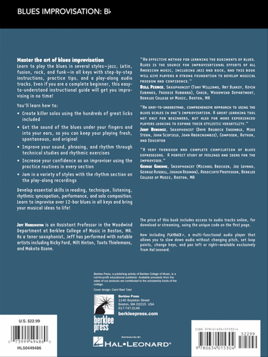 Blues Improvisation Complete B-Flat Instrument scores gallery preview page 6