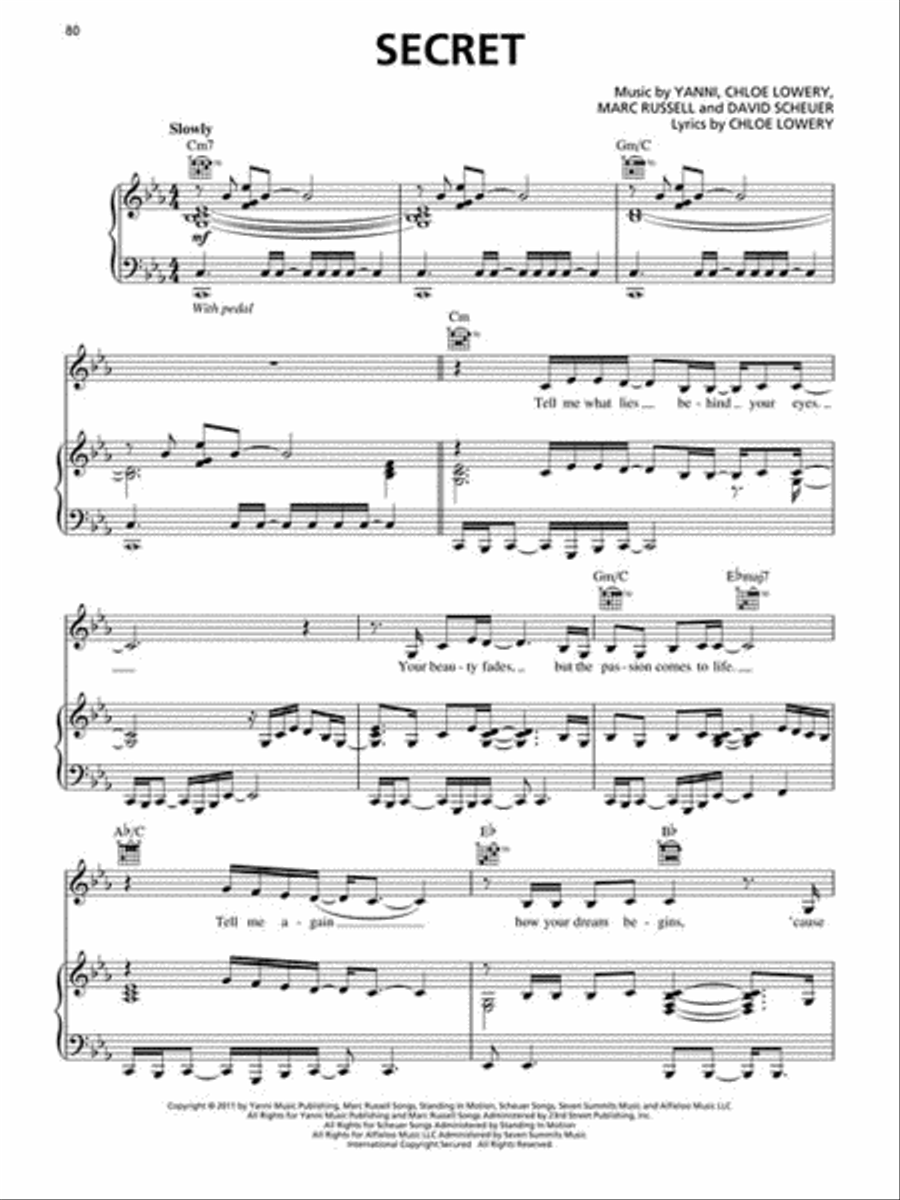 Yanni - Truth of Touch Yanni - Truth of Touch Piano Solo scores gallery preview page 4