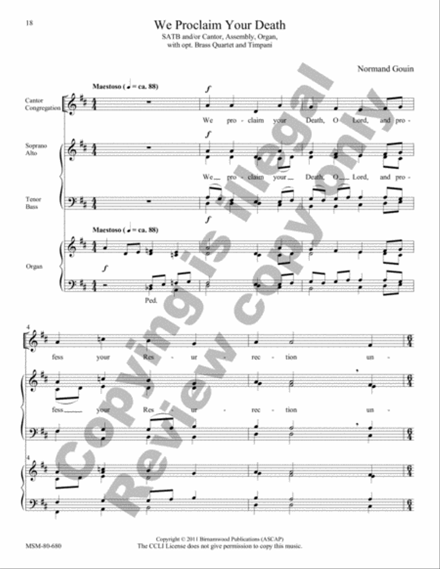Mass of Saints Peter and Paul 4-Part scores gallery preview page 11