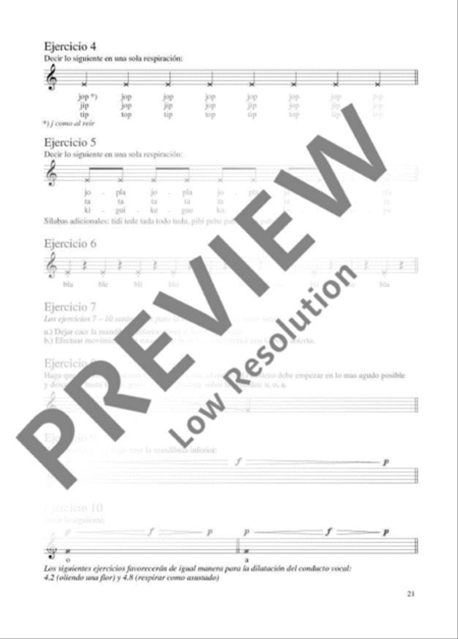 Vocal warm-ups Voice scores gallery preview page 20