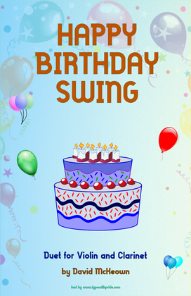 Happy Birthday Swing, for Violin and Clarinet Duet