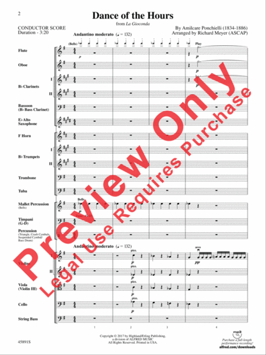 Dance of the Hours Dance of the Hours Full Orchestra scores gallery preview page 2