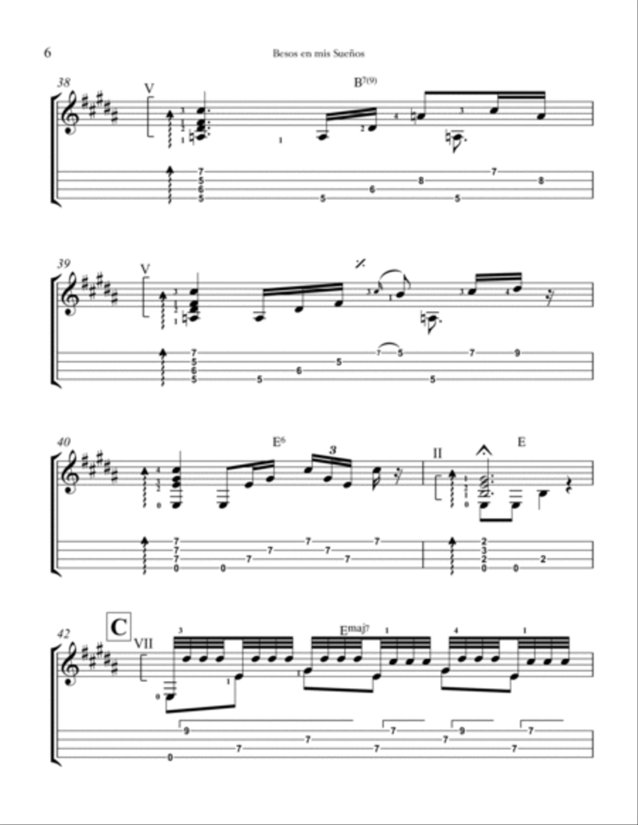 Besos en mis sueños Ukulele scores gallery preview page 6