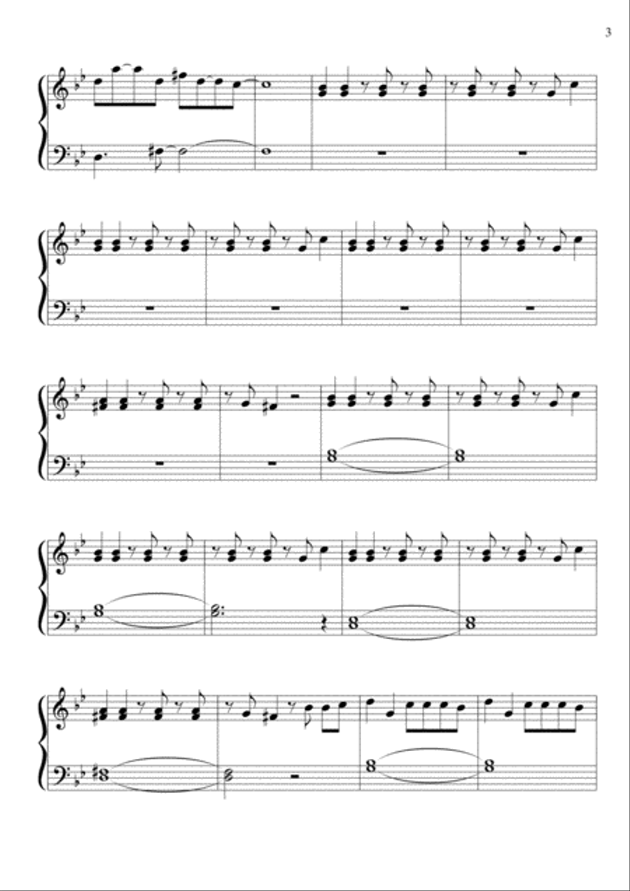 Bad Guy Piano Solo scores gallery preview page 3