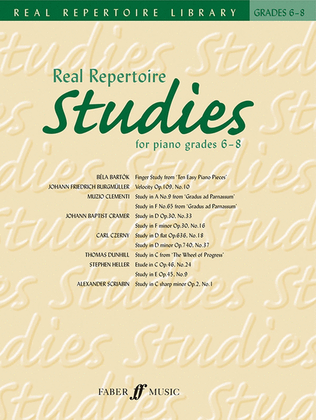 Book cover for Real Repertoire Studies, Grades 6-8