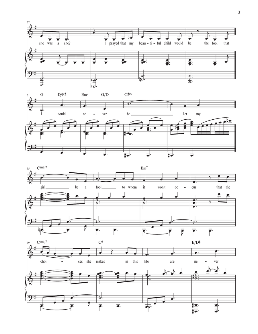 Beautiful Little Fool (from The Great Gatsby) Voice scores gallery preview page 3
