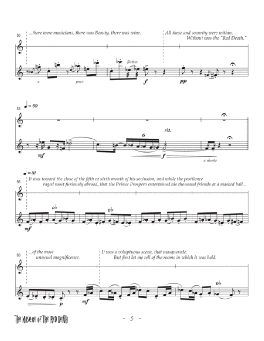 The Masque of the Red Death Chamber Music scores gallery preview page 4