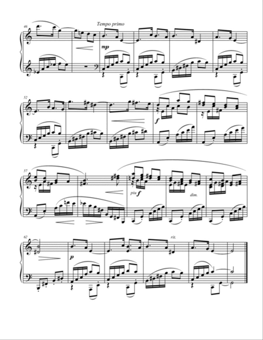 Sketches, for solo piano Piano Solo scores gallery preview page 4
