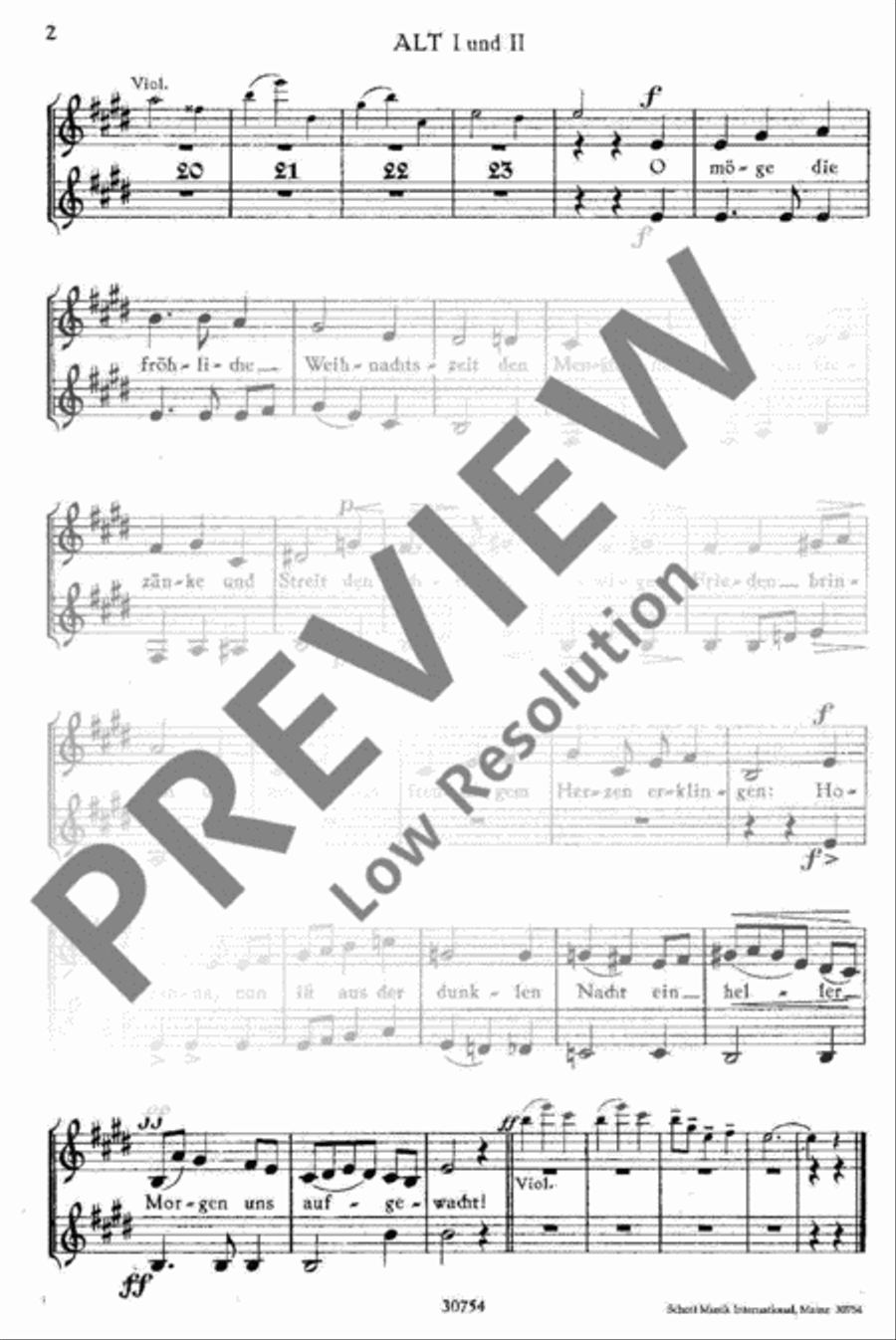 Weihnachtslieder Children's Choir scores gallery preview page 14