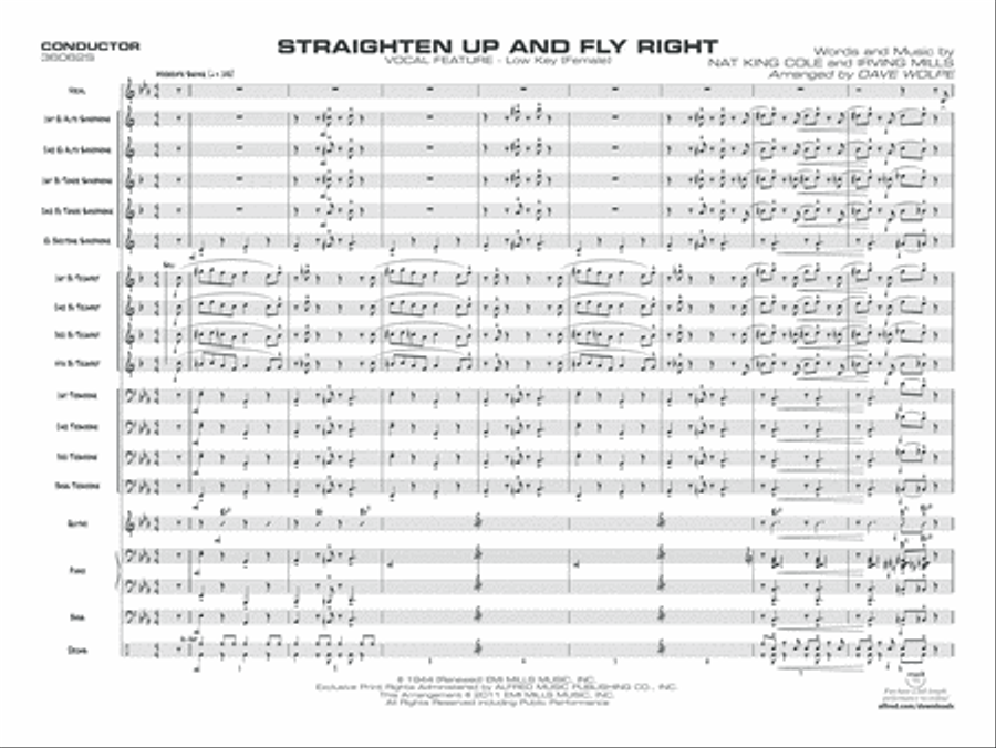 Straighten Up and Fly Right Jazz Ensemble scores gallery preview page 22