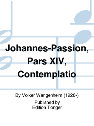 Johannes-Passion, Pars XIV, Contemplatio
