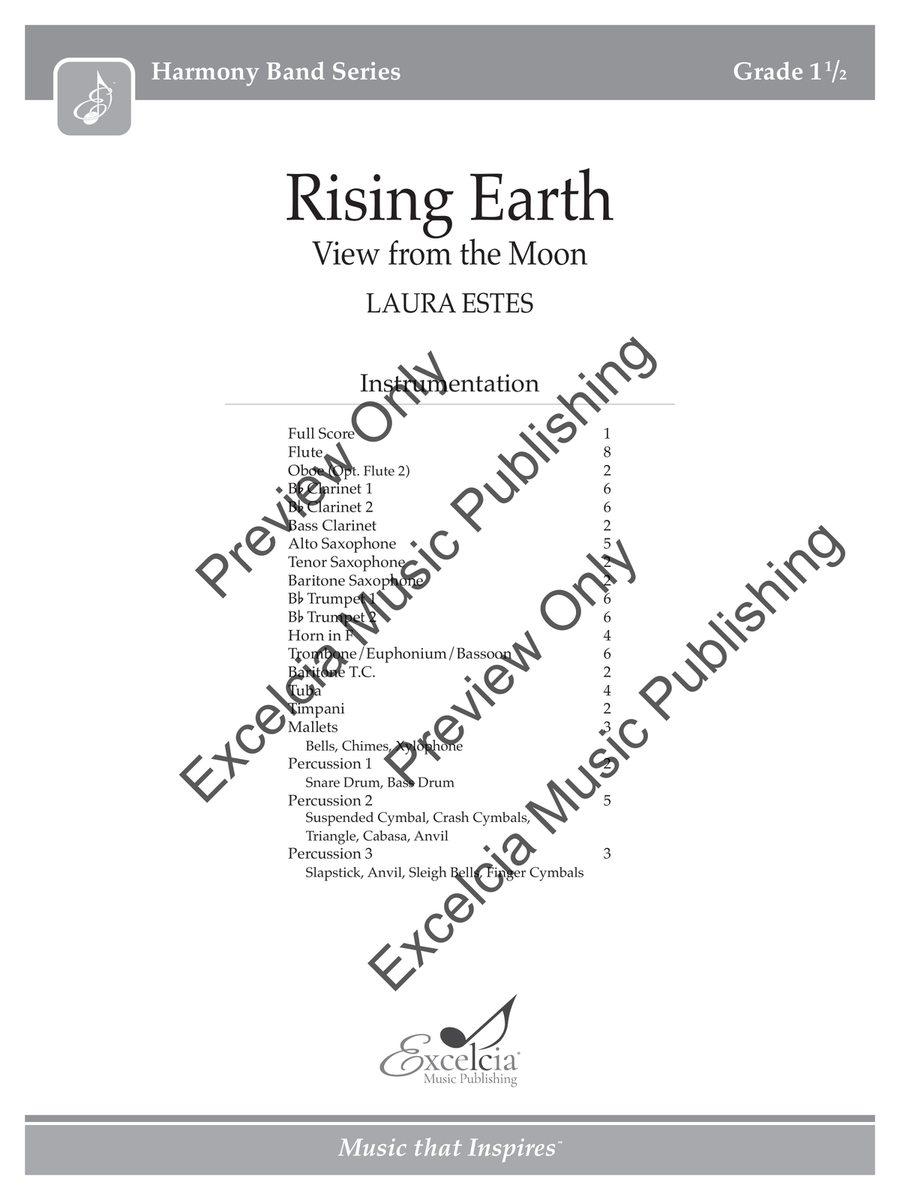 Rising Earth (Score) Concert Band scores gallery preview page 2