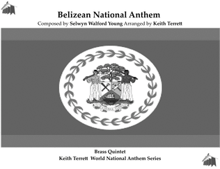 Book cover for Belizean National Anthem ("Land of the Free'') for Brass Quintet MFAO World National Anthem Series