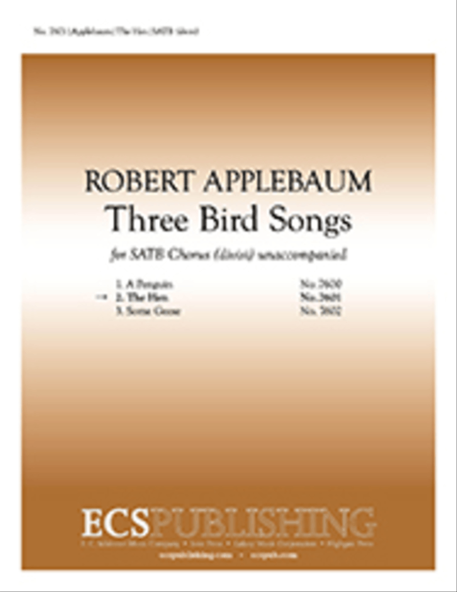 Three Bird Songs: 2. The Hen Divisi scores gallery preview page 1