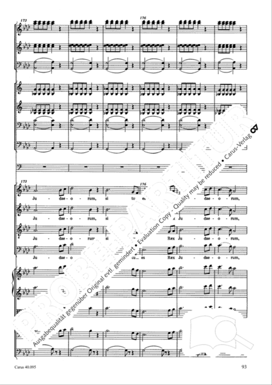 The Seven Words (Die Sieben Worte) 4-Part scores gallery preview page 108