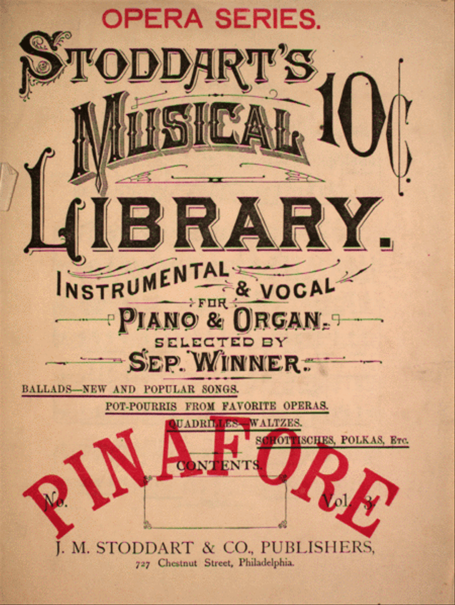 H.M.S. Pinafore (Selection From Arthur Sullivan's Comic Opera) Piano Solo scores gallery preview page 1