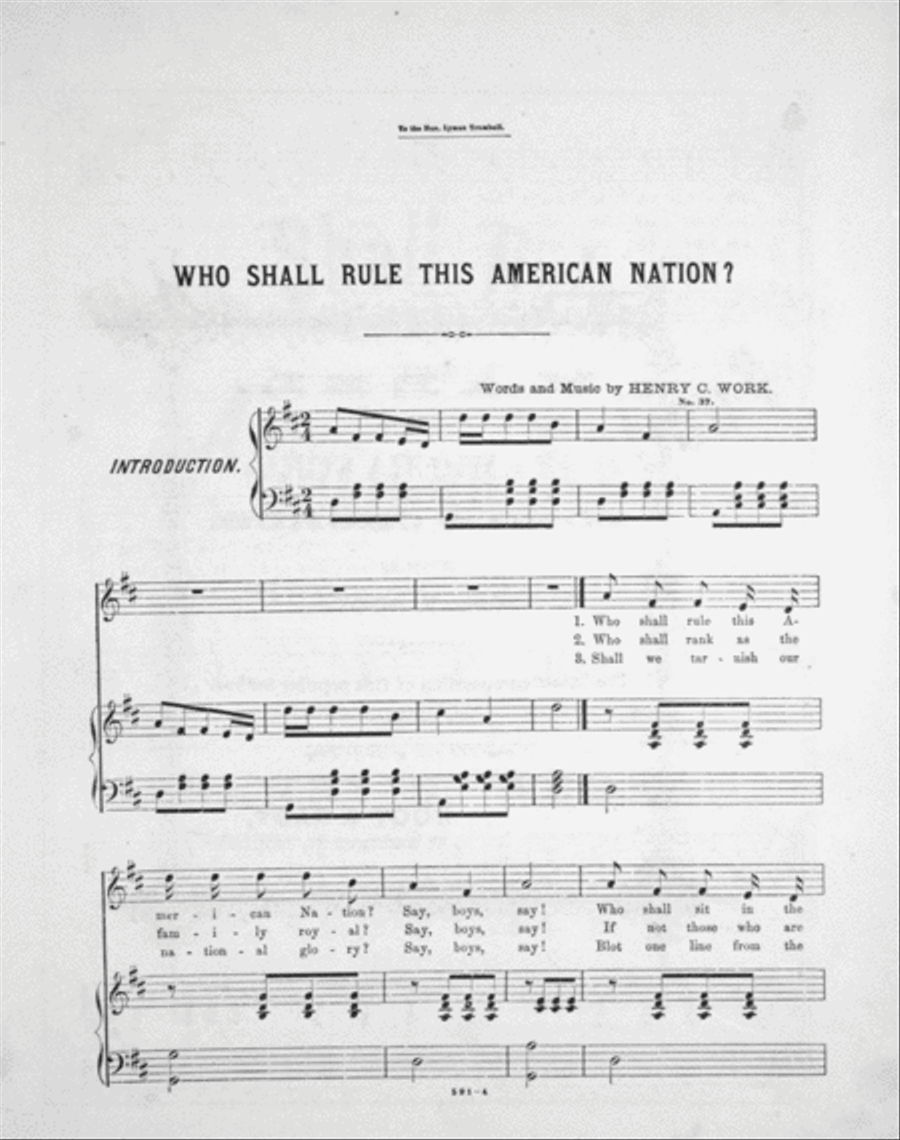 Who Shall Rule This American Nation? Song and Chorus Choir scores gallery preview page 2