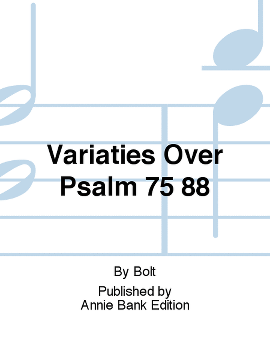Variaties Over Psalm 75 88
