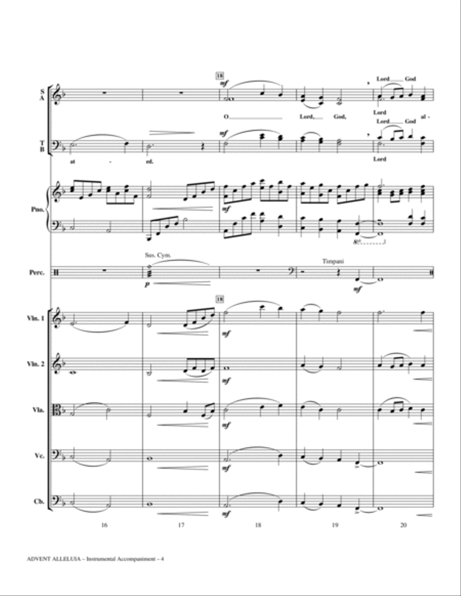 Advent Alleluia - Full Score Choir scores gallery preview page 4