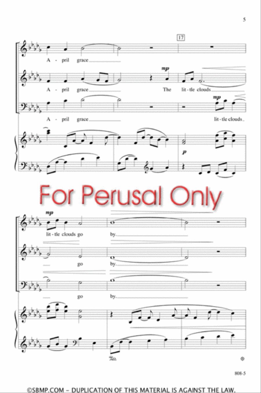 It Sings in Me - SAB Octavo 3-Part scores gallery preview page 4