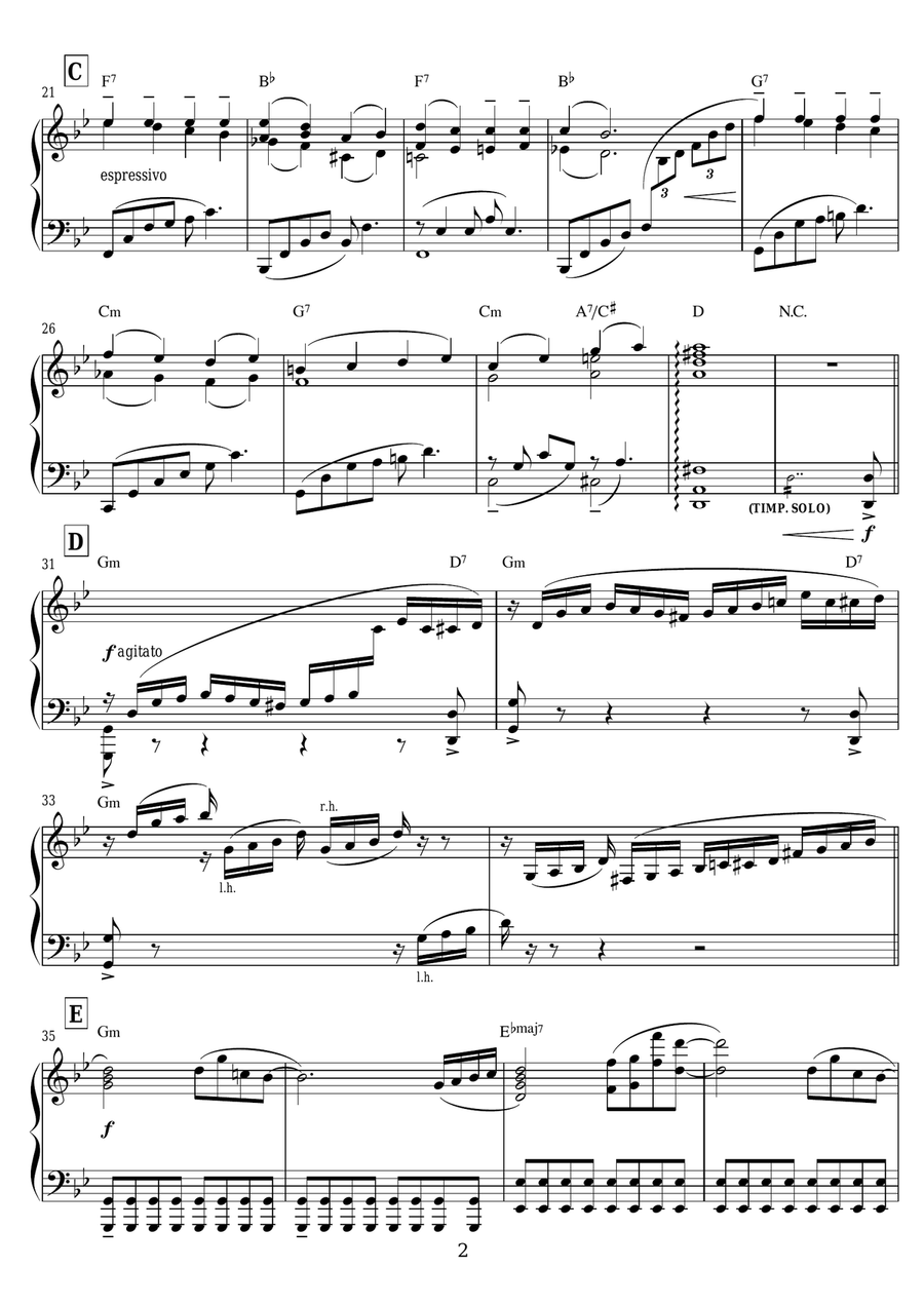 Piano Concerto: VIII. The Scandinavian Piano Solo scores gallery preview page 2