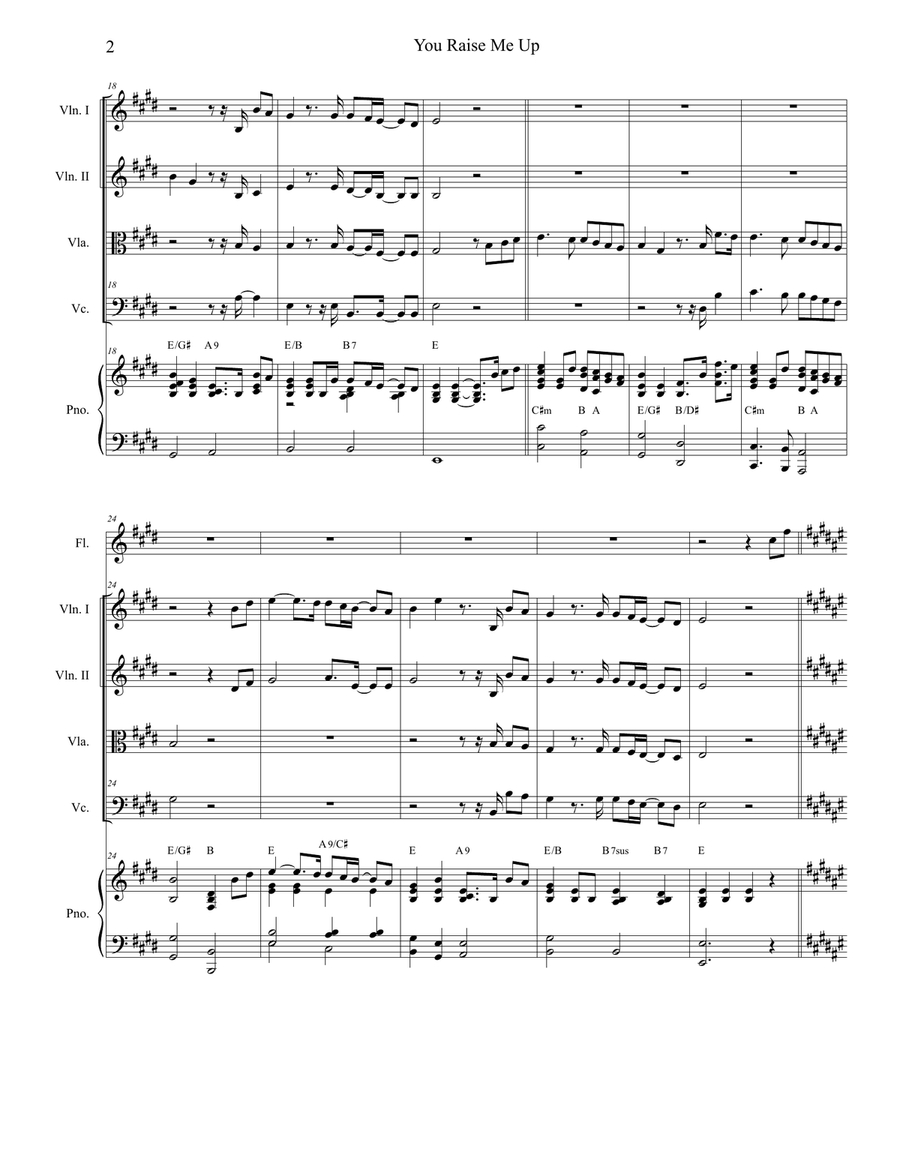 You Raise Me Up You Raise Me Up String Quartet scores gallery preview page 2