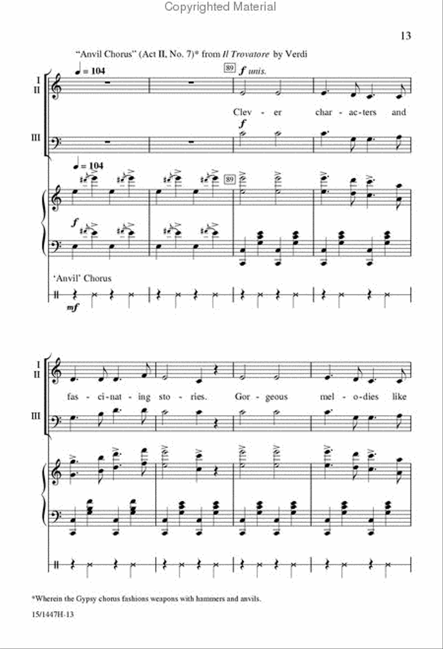 Painless Opera 3-Part scores gallery preview page 12
