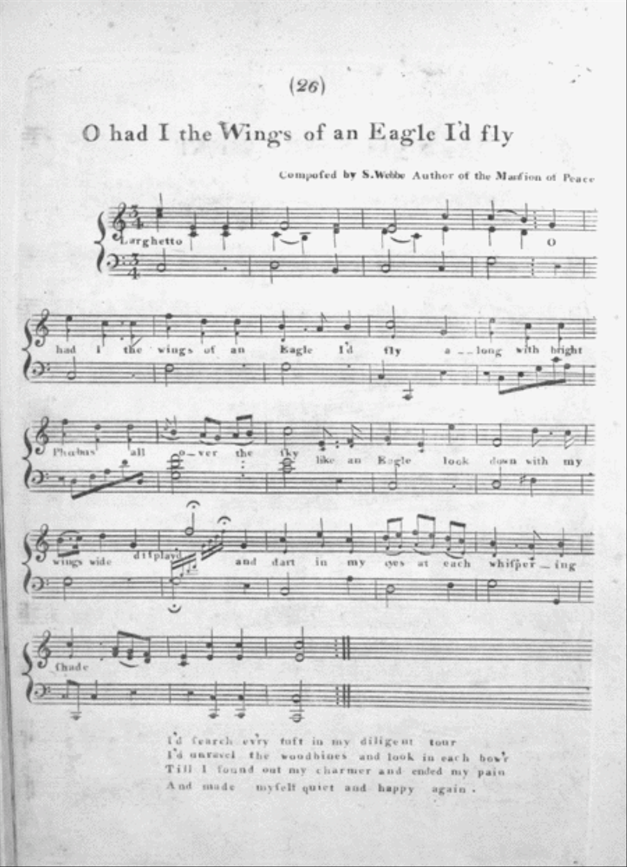 O had I the Wings of an Eagle I'd fly Voice scores gallery preview page 1