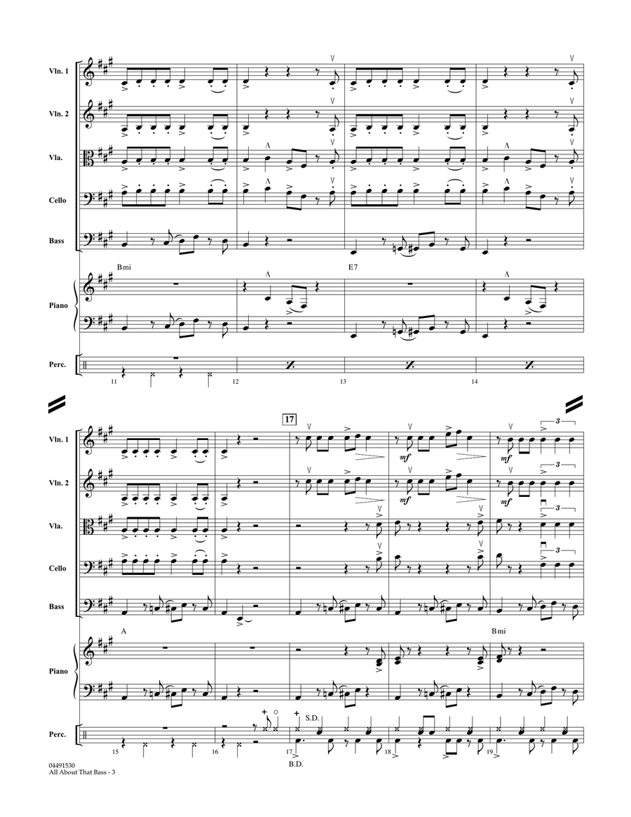 All About That Bass - Conductor Score (Full Score) String Orchestra scores gallery preview page 3