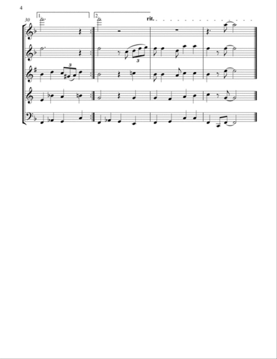 La Vie En Rose Woodwind Quintet scores gallery preview page 5
