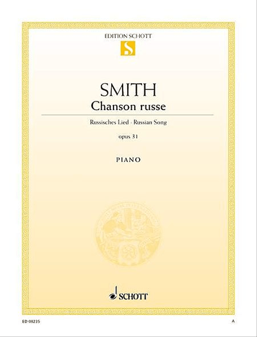 Chanson Russe, Op. 31 Piano Solo scores gallery preview page 1