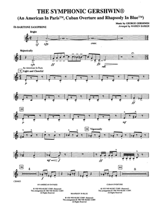 Book cover for The Symphonic Gershwin: E-flat Baritone Saxophone