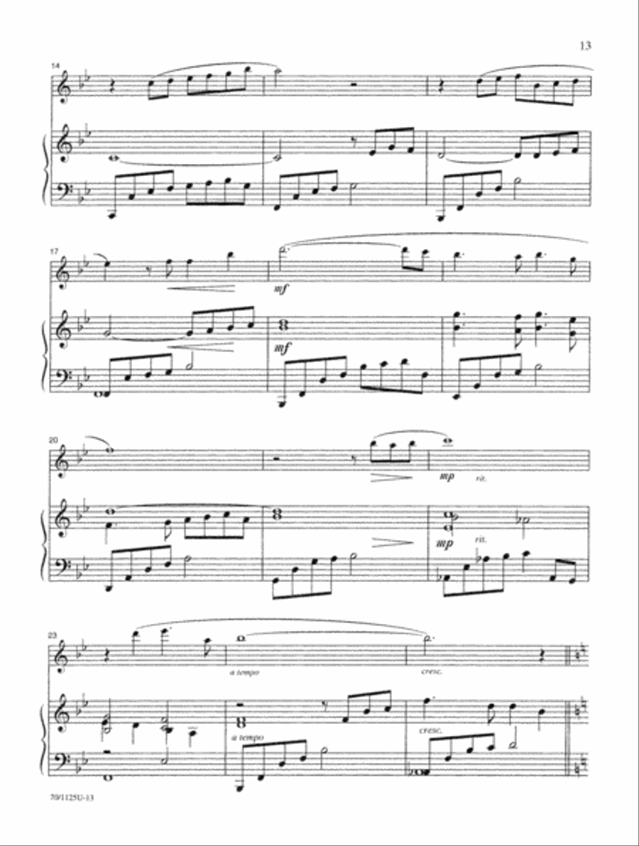 Contemporary Hymn Settings for Flute and Piano Flute Solo scores gallery preview page 9