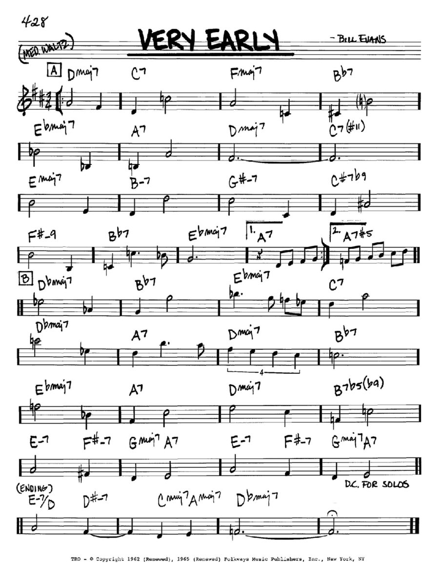 Very Early B-Flat Instrument scores gallery preview page 1