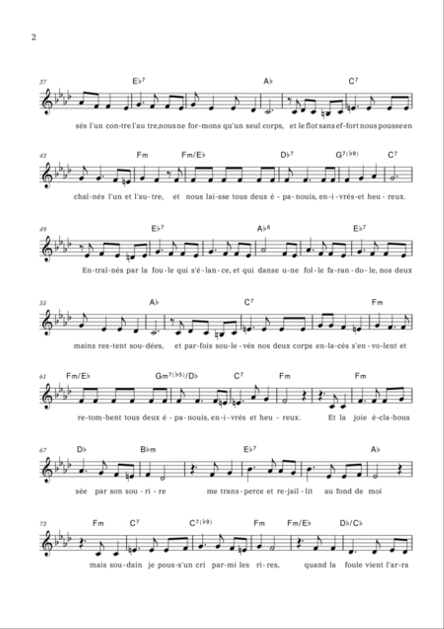 La Foule Piano scores gallery preview page 2