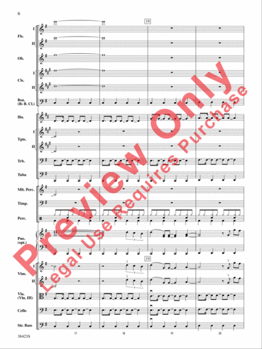 Edge of Glory Full Orchestra scores gallery preview page 7