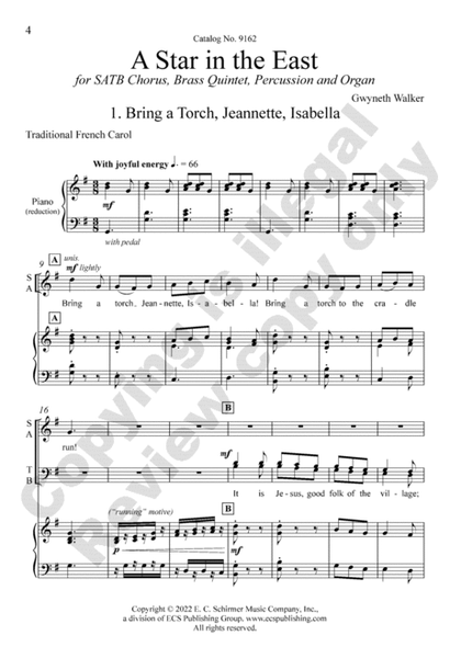 A Star in the East: Three Carol Settings (Choral Score) image number null