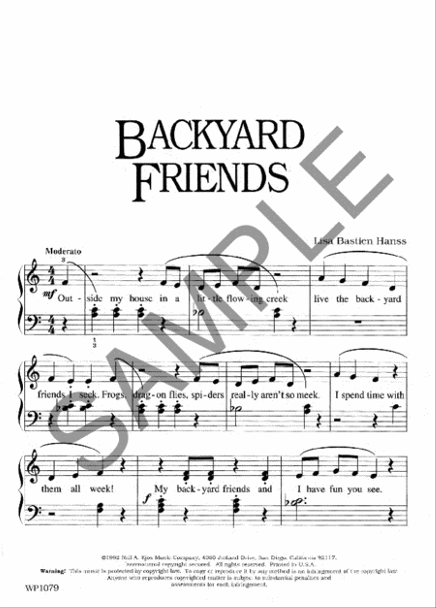 Backyard Friends Piano Method scores gallery preview page 2