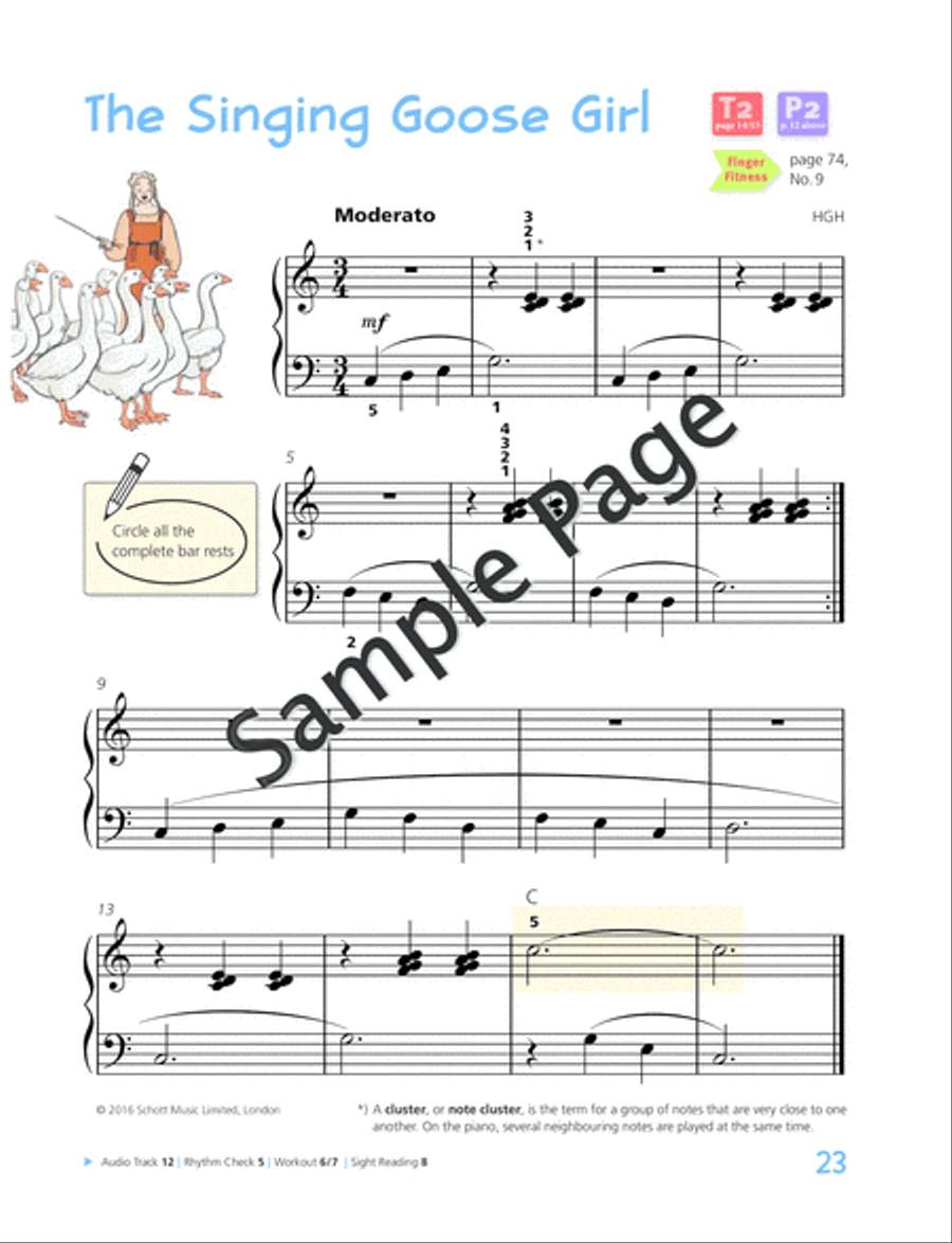 Piano Junior: Lesson Book 2 Piano Method scores gallery preview page 24