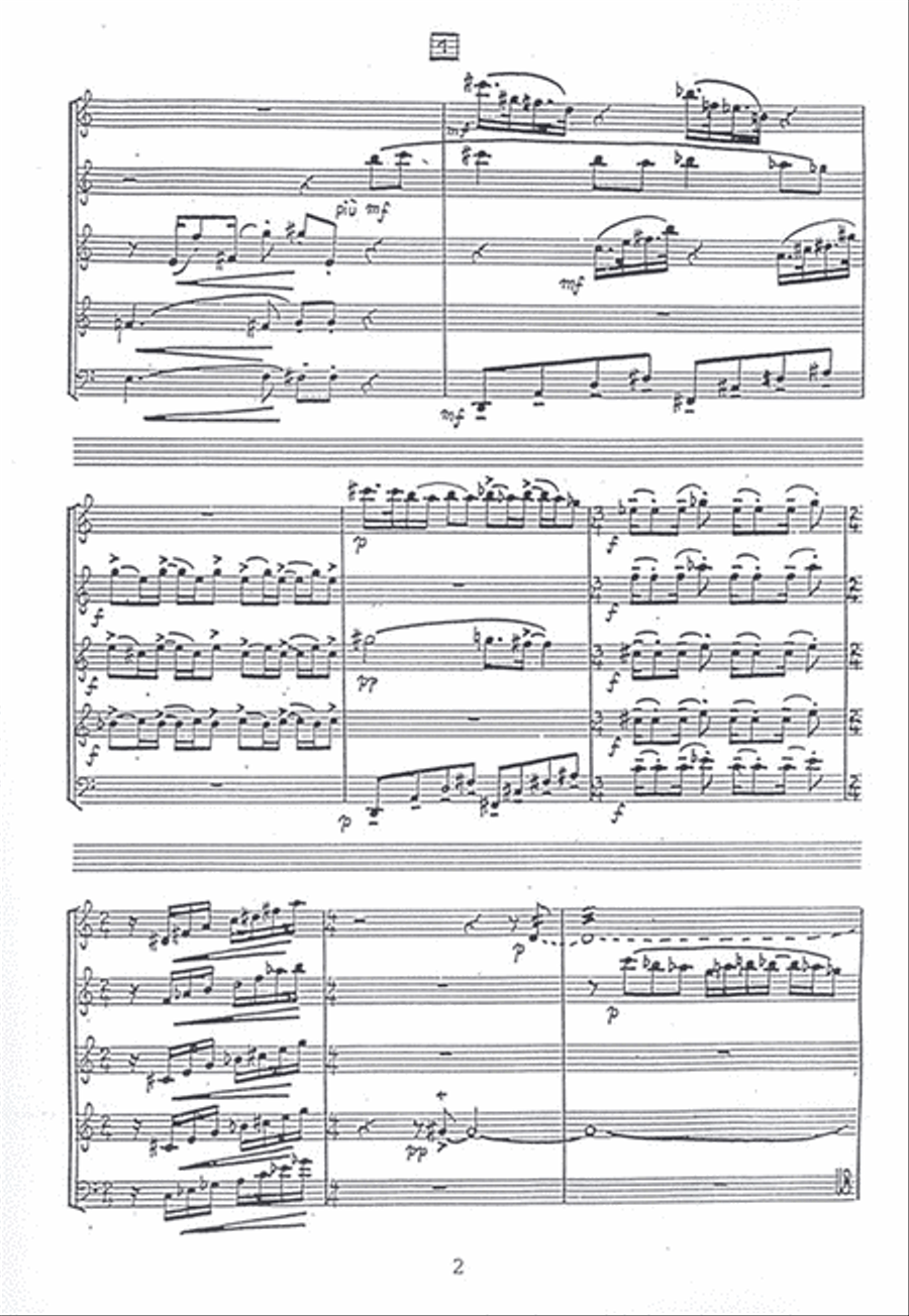 Lo Svago Woodwind Quintet scores gallery preview page 3