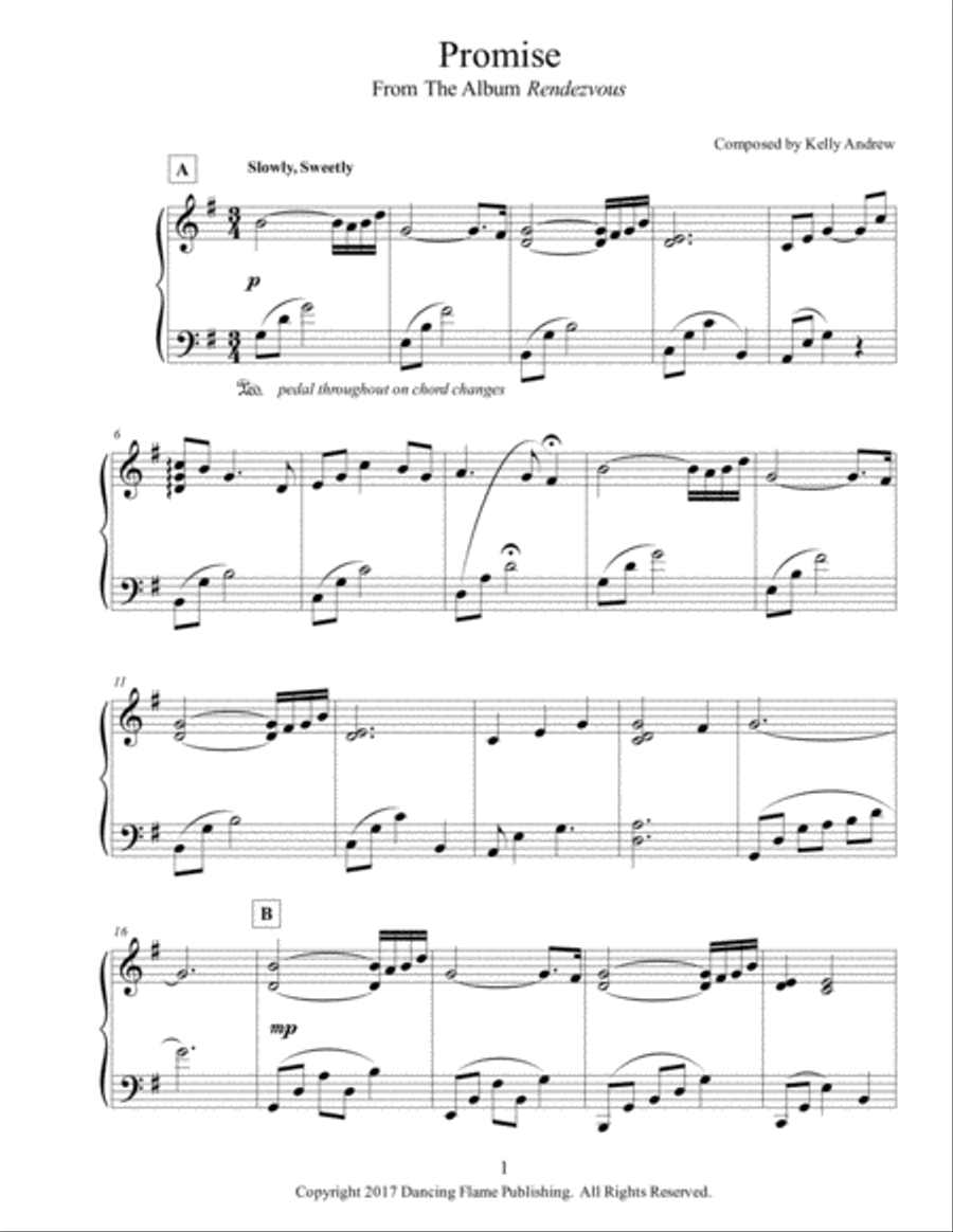 Promise Easy Piano scores gallery preview page 1
