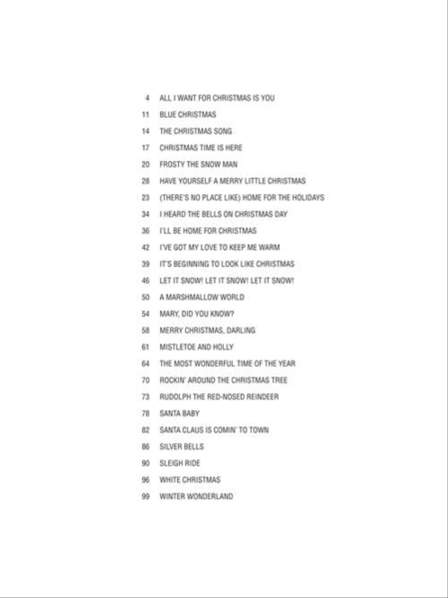 Christmas Standards High Voice scores gallery preview page 4